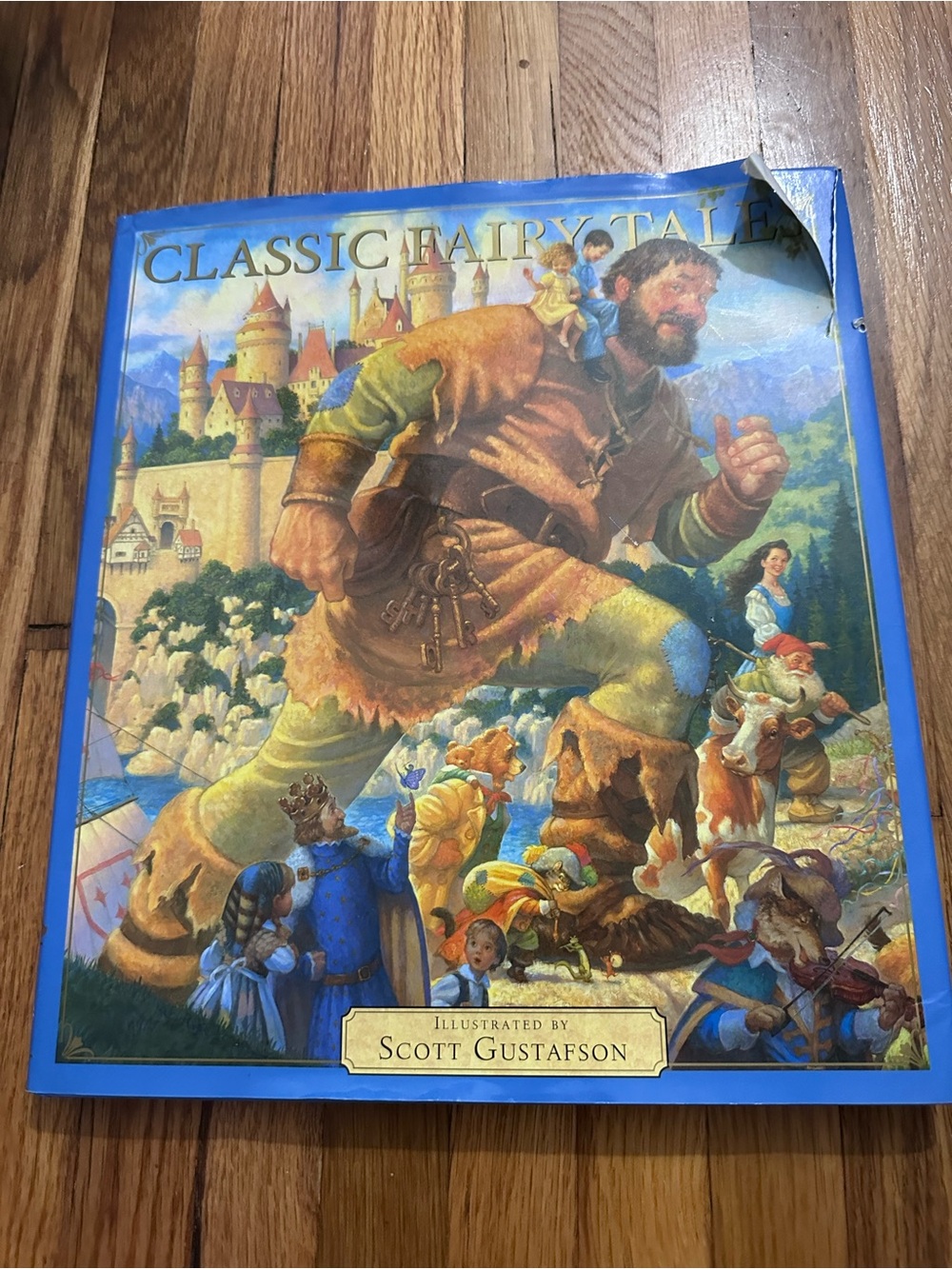 Classic Fairy Tales Illustrated Book - Blue Cover by